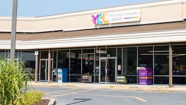 red land library building exterior