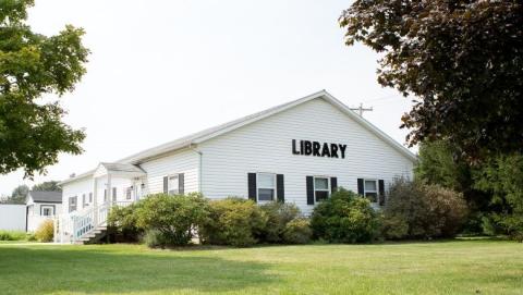 collinsville community library building exterior 