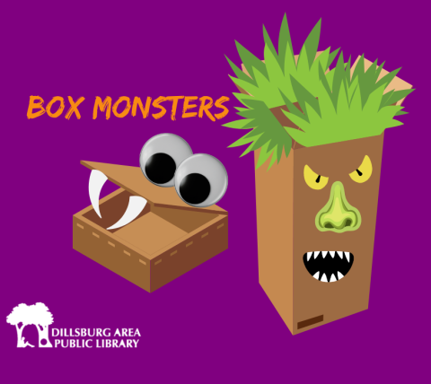 Monsters made out of boxes