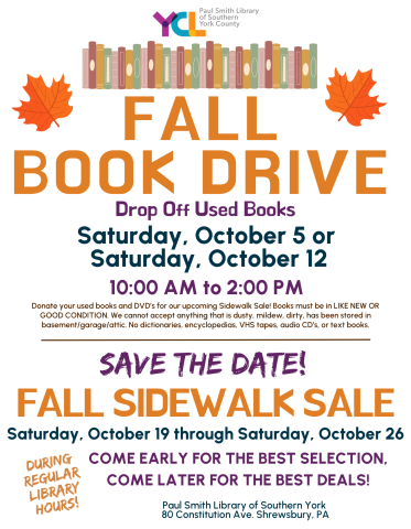 Fall book drive 