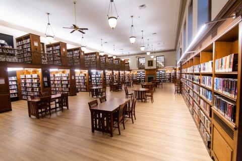 martin library's quiet reading room
