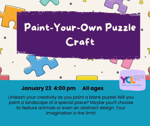 Paint Your Own Puzzle Craft