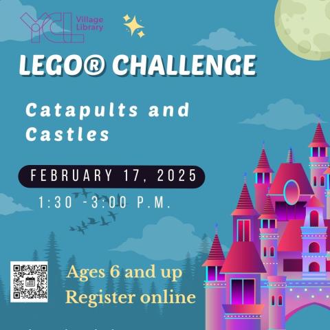 Images of castles advertising Lego Challenge