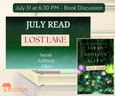 Dillsburg Library Book Discussion Group - July 31 at 6:30 PM - Lost Lake