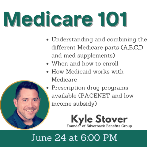 Medicare 101 -June 24 at 6:00 PM