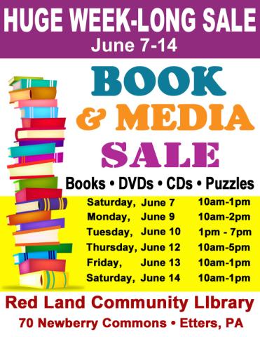 Huge Book & Media Sale from 6/7-6/14