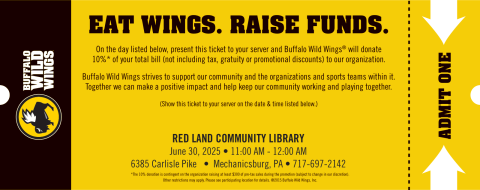 Buffalo Wild Wings Fundraiser June 30th