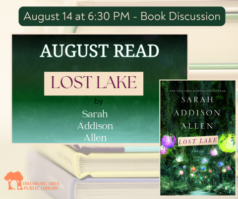 Dillsburg Library Book Discussion Group - August 14at 6:30 PM - Lost Lake