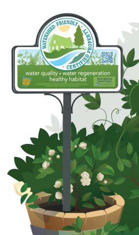 watershed friendly property sign