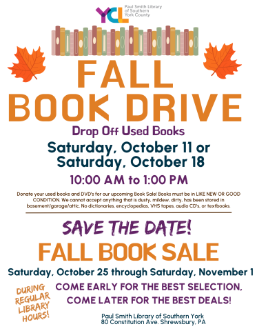 Fall Book Drive