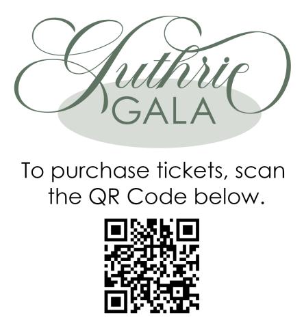 Guthrie Gala with QR code