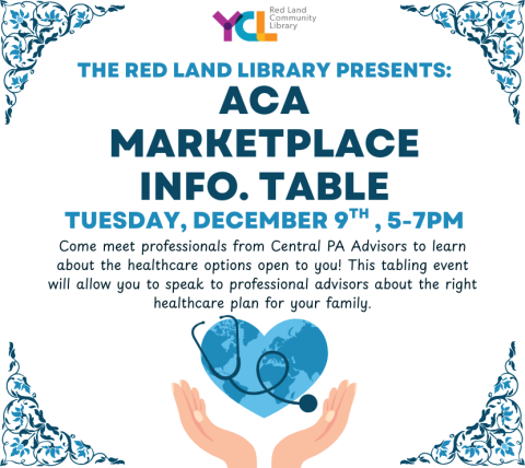 ACA Marketplace Informational Table, December 9th from 5-7PM