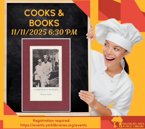 Cooks and Books Club: - November 11 at 6:30 PM