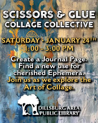 Scissors And Glue - January 24 from 1-3 PM