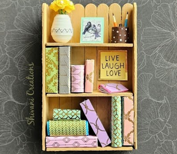 Mini Bookshelf Craft Event at the Red Land Library, February 17th from 5-6:30PM