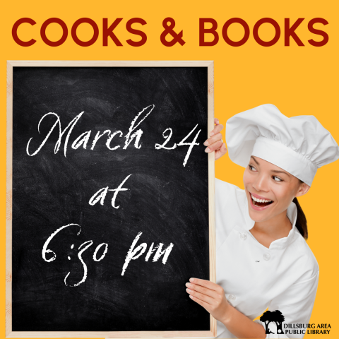 Cooks and Books: March 24 at 6:30 PM