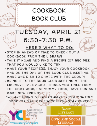 Cookbook Book Club Flyer