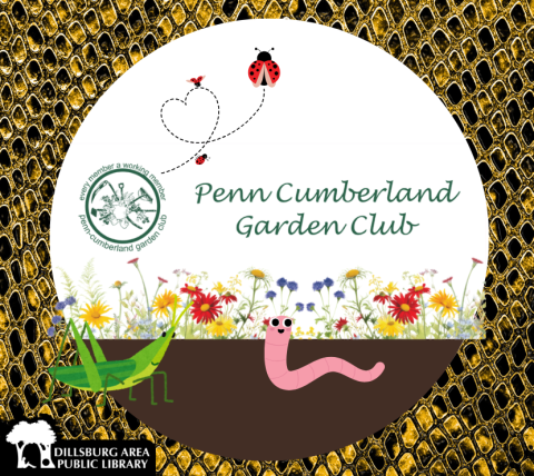 Penn Cumberland Garden Club Logo with Cartoon Bugs