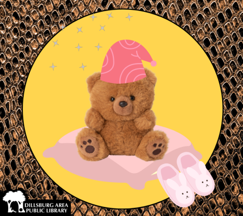 teddy bear with slippers