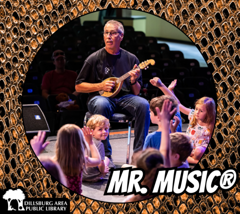 Mr. Music Playing Mandolin with Kids