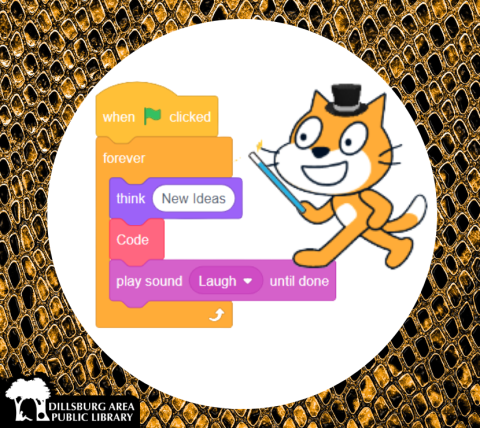Scratch Cat with Coding Wand