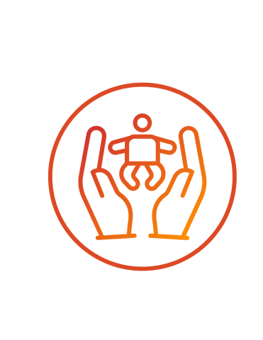 image of hands around baby