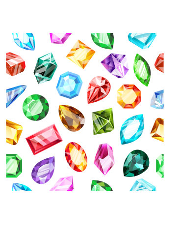 colorful gems