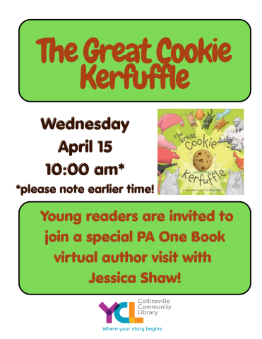 image of book and description of event date and time