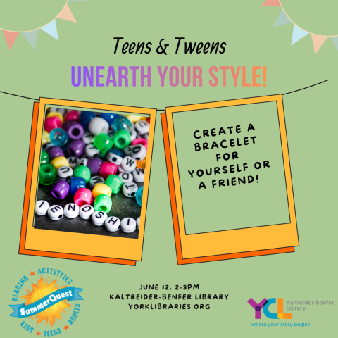 Tween and Teen Time:  Bracelet Making