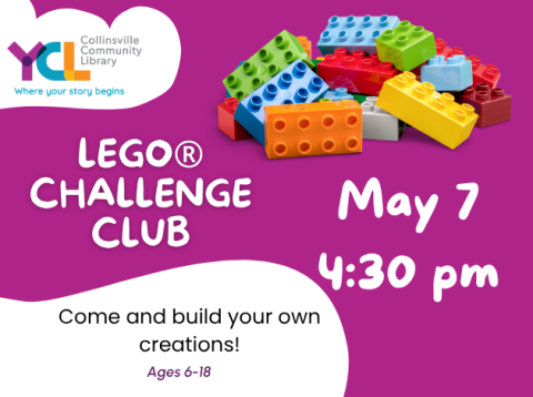 flyer with building bricks and details of club date and time