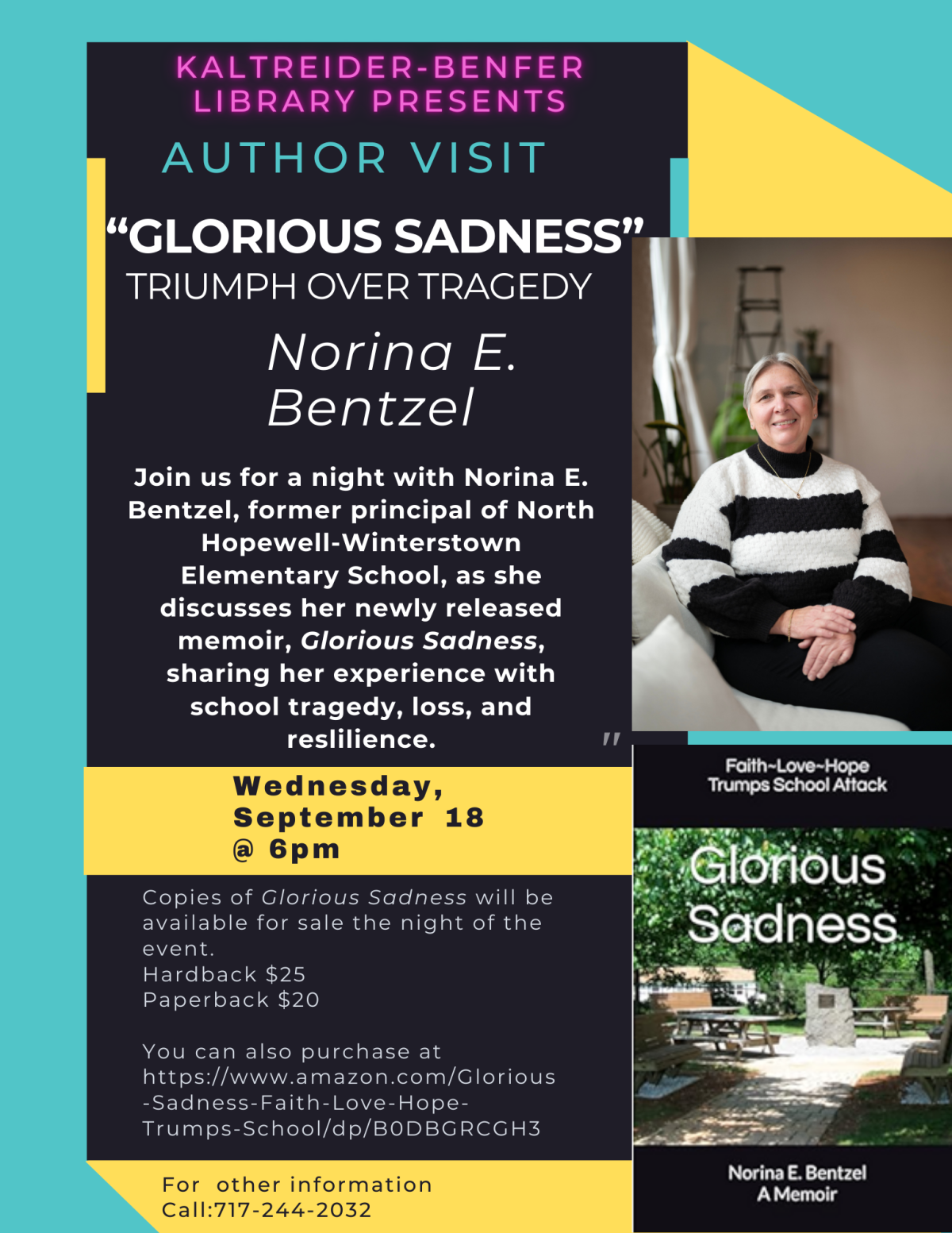 Author visit with Norina Bentzel