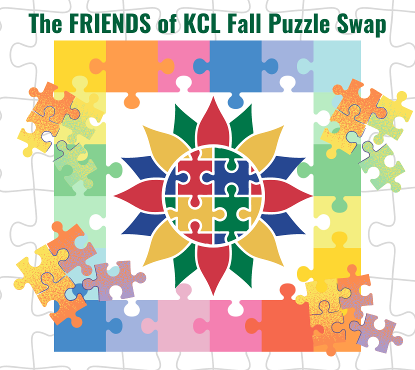 Graphic of puzzle pieces placed into a colorful design.