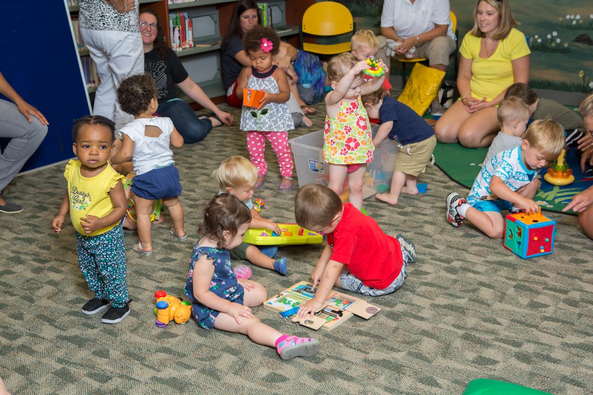 Toddlers playing