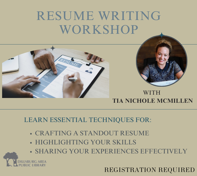 The Write Way: Resume Writing Career Development Workshop: October 22 at 6:00 PM