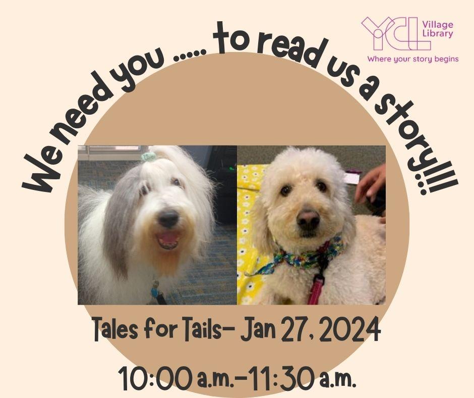 We want you to read us a story - image of dogs