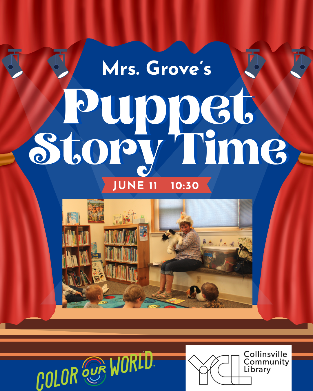 Puppet Story Time Poster