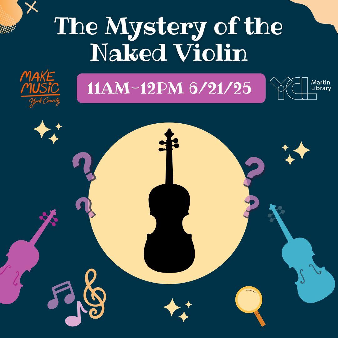Images of violins and musical graphics