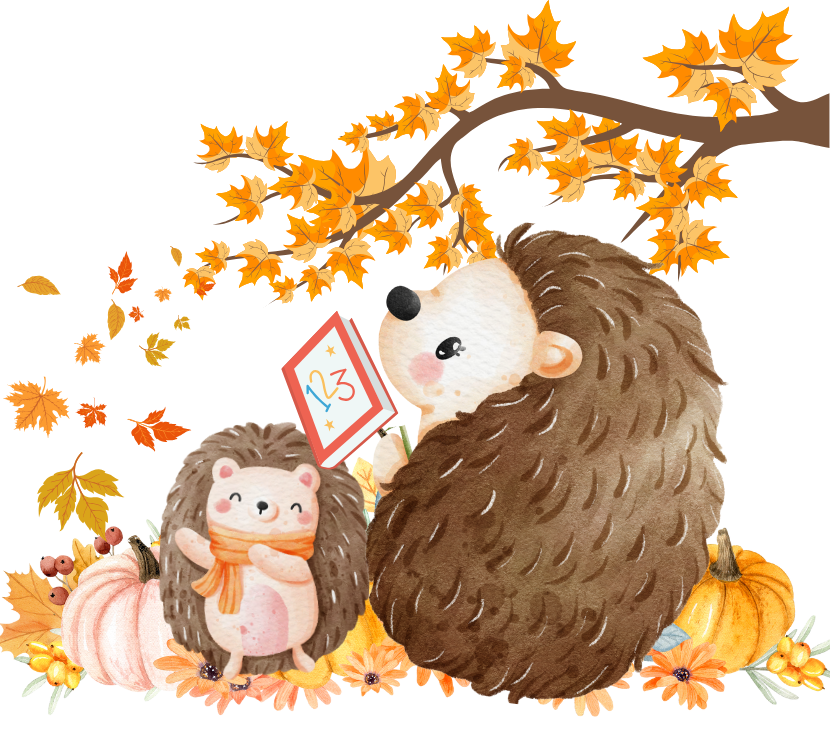 Hedgehog reading