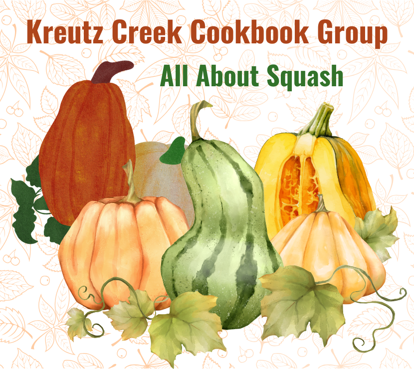 Photo of a grouping of colorful squashes