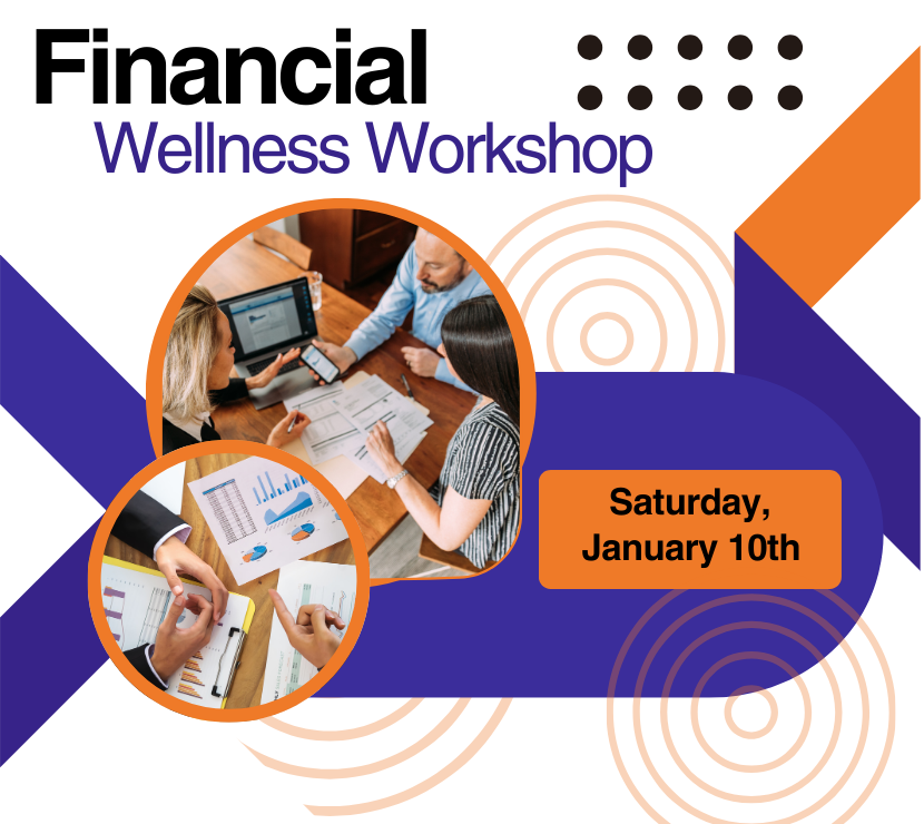 Graphic of a working group of individuals using their computer and looking at financial data.