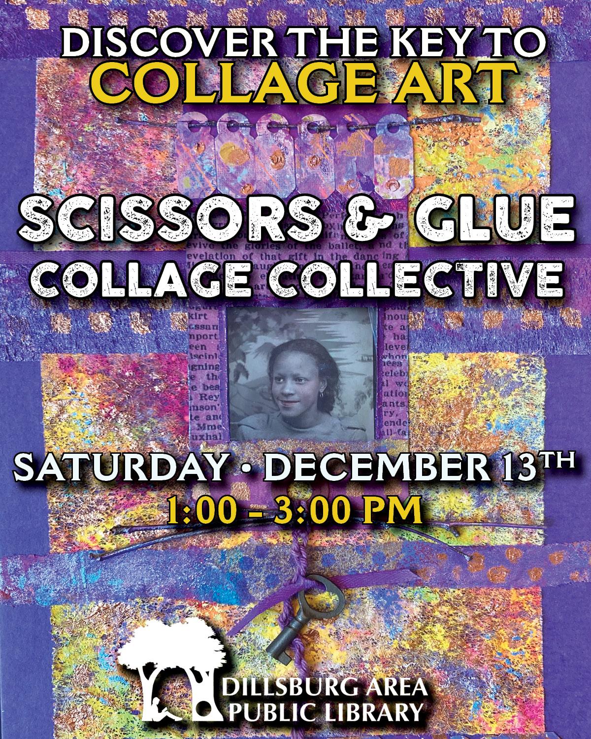 Scissors And Glue - January 24 from 1-3 PM