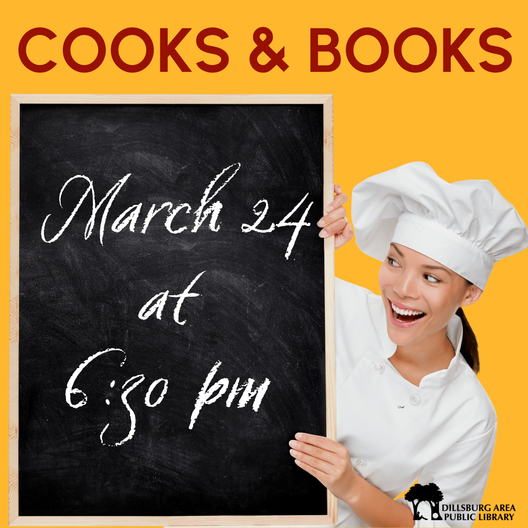 Cooks and Books: March 24 at 6:30 PM