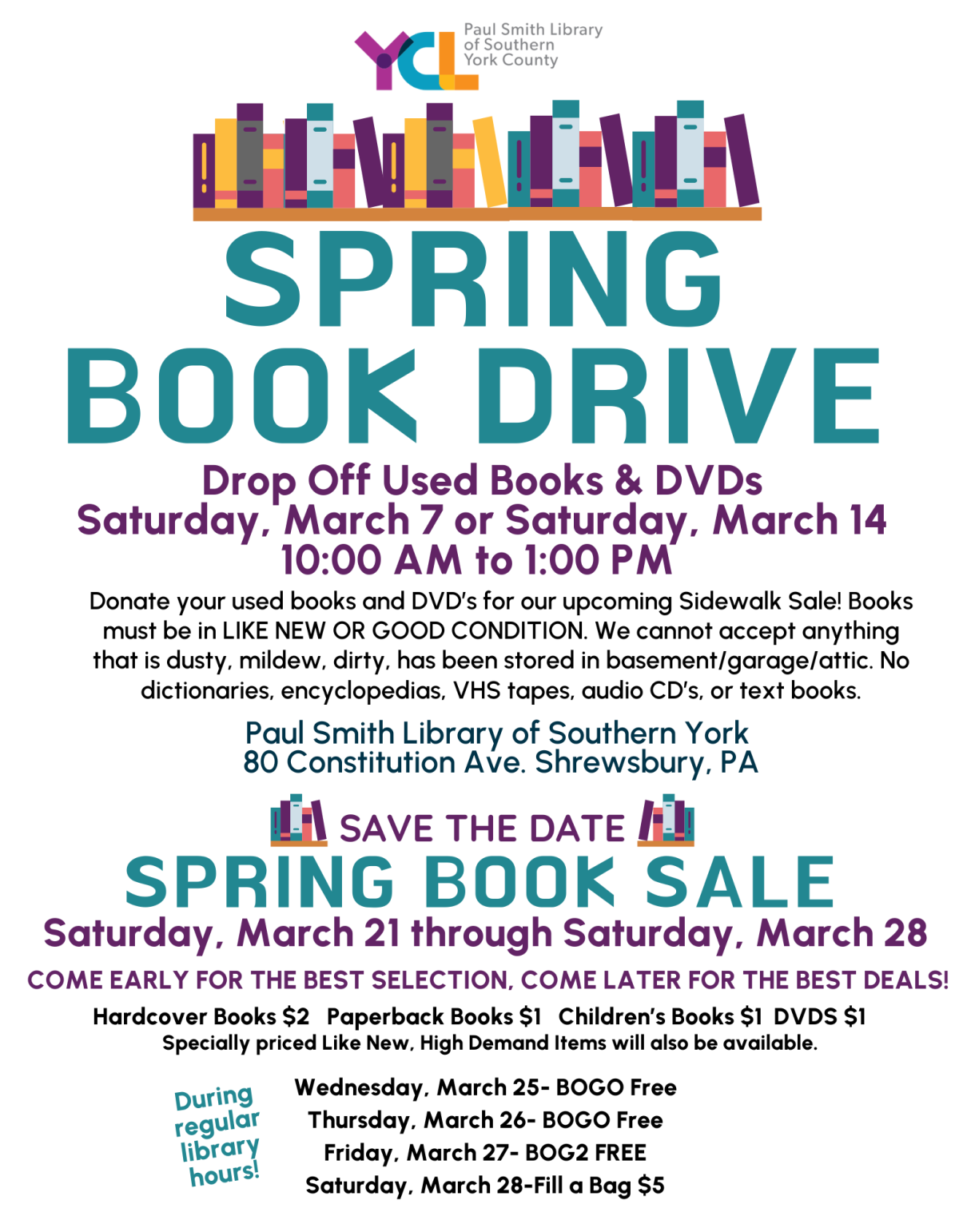 Spring Book Drive