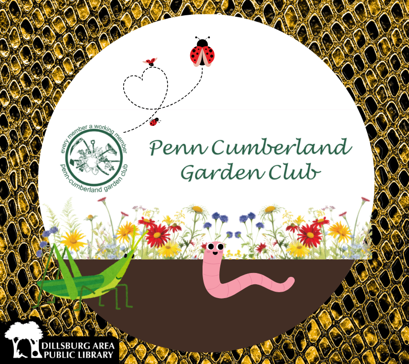 Penn Cumberland Garden Club Logo with Cartoon Bugs