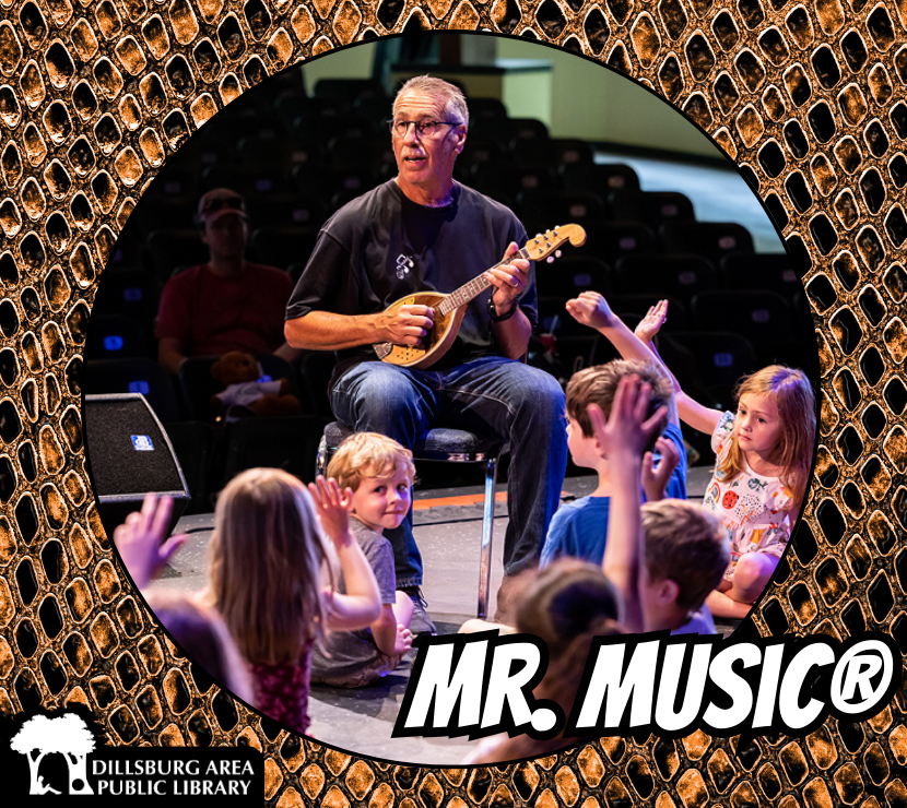 Mr. Music Playing Mandolin with Kids