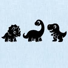 Baby Dino Silhouettes