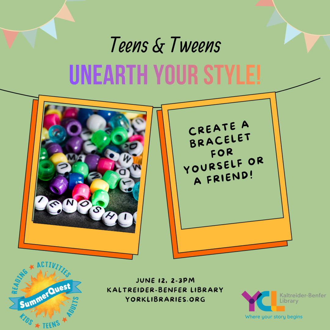 Tween and Teen Time:  Bracelet Making