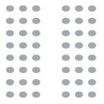 Two columns of chairs facing presenters.